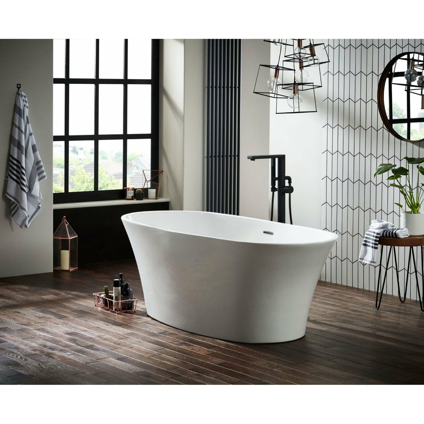 Freestanding Double Ended Bath 1700mm x 800mm | Ion Frontline - Letta London - Freestanding Bath