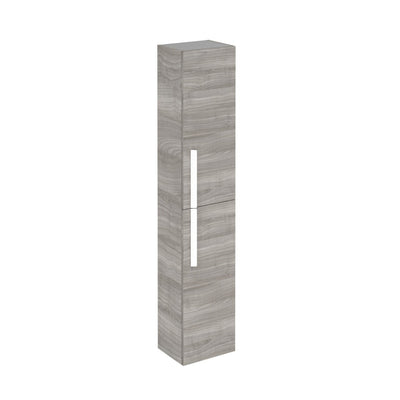Frontline Onix Tall Wall Unit with White Handles - Sandy Grey - Letta London - 