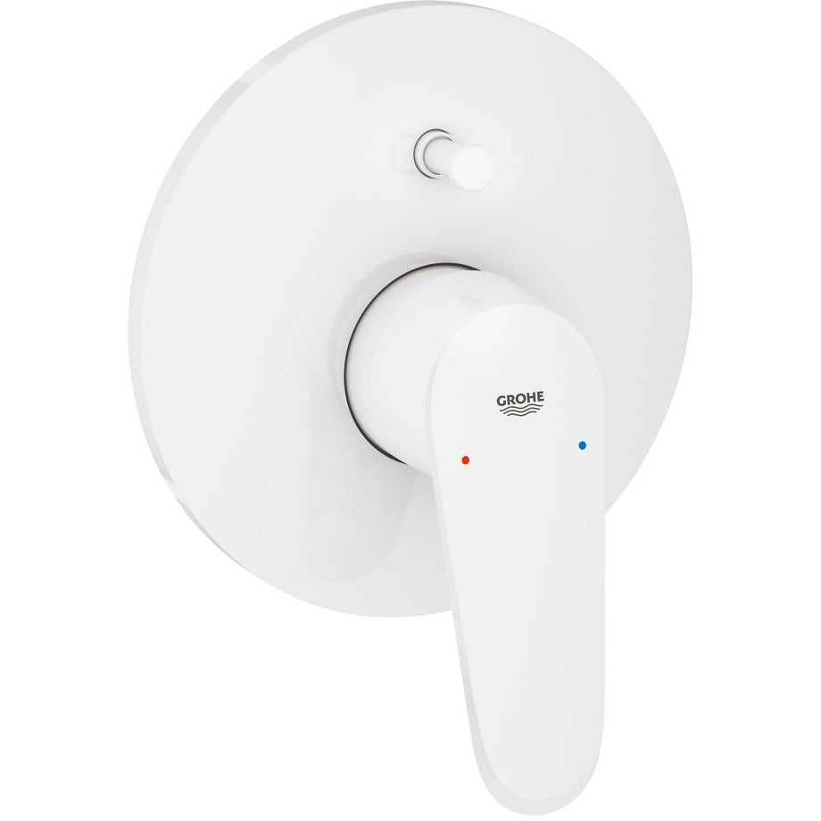 Grohe Moon White Eurodisc Cosmopolitan Single-lever bath/shower mixer trim - Letta London - Thermostatic Showers