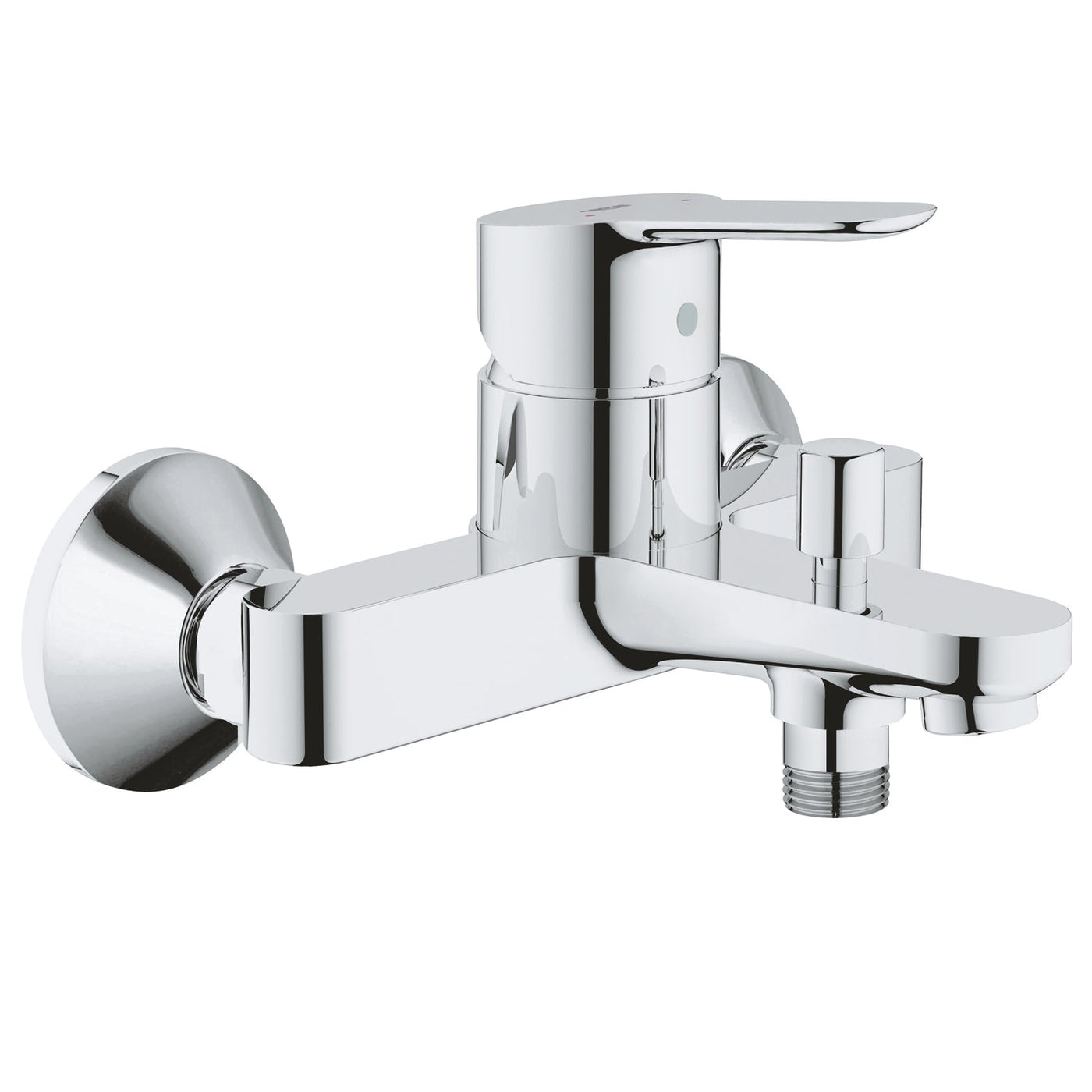 Grohe Wall Mounted Chrome BauEdge Single-lever bath/shower mixer 1/2" - Letta London - 