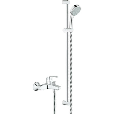 Grohe Wall Mounted Chrome Eurosmart Single-lever bath/shower mixer 1/2" - Letta London - 