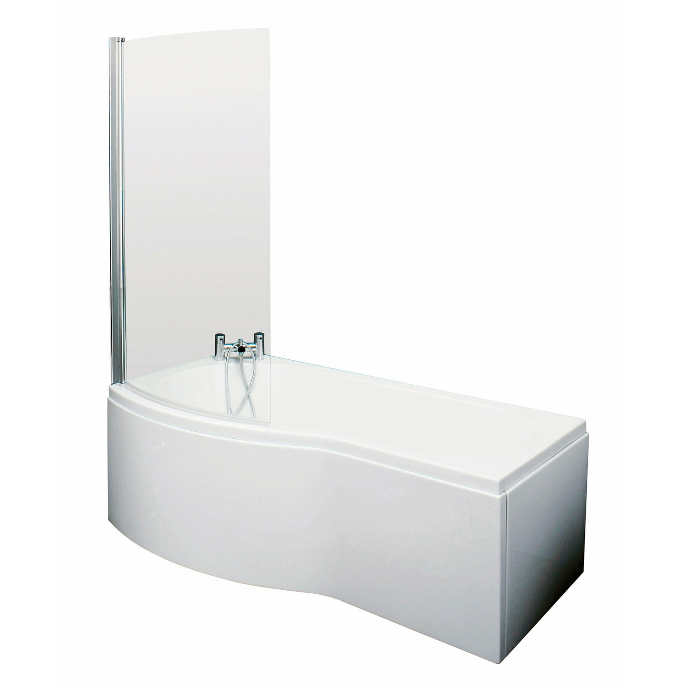 1500mm B Shaped Left Hand Bath Set - Letta London - 