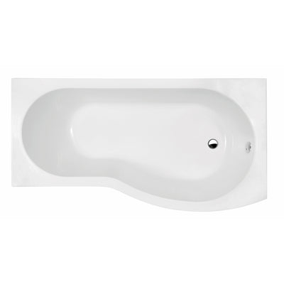 1500mm - Right Hand B-Shaped Bath - White | Acrylic - Nuie - Letta London - B-Shaped Bath