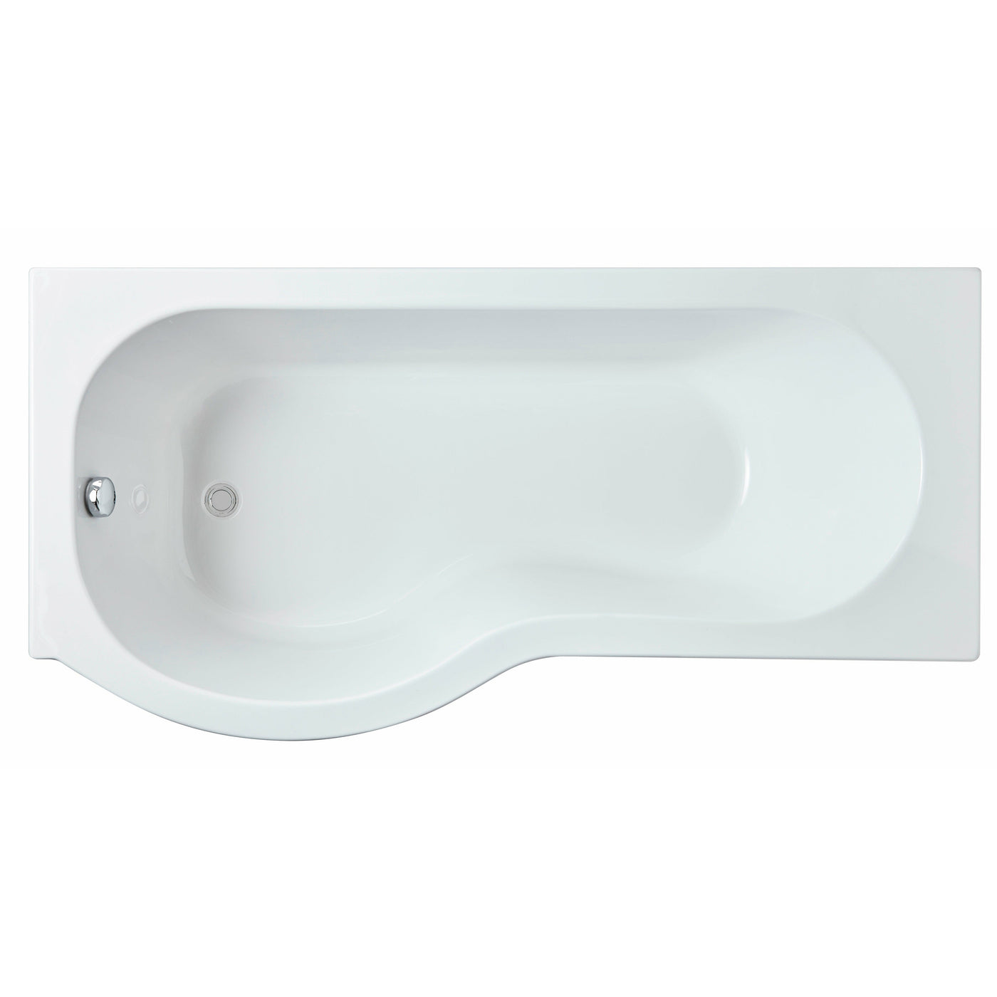 1600mm Left Hand P-Shaped Bath - Letta London - 