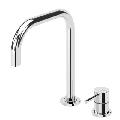 2-Hole Kitchen Mixer Tap, Chrome - Letta London - 