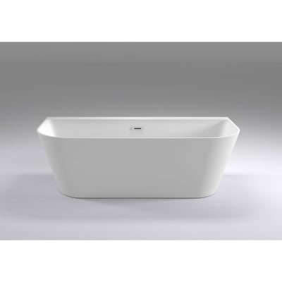D-shape freestanding bath - 1600 x 800mm