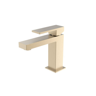 Tooga basin mixer tap, brushed brass - PVD finish
