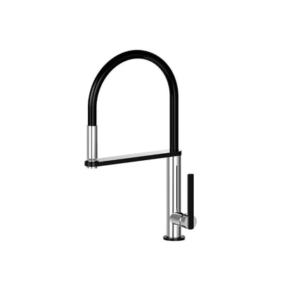 Mentha LED Kitchen Mixer Tap with Swivel Spout & Extendable Spray Head