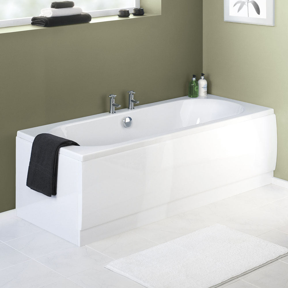 Acrylic Front Bath Panel with 4-sizes available | White - Nuie - Letta London - 