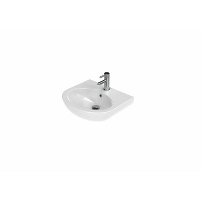 AIR 50x44cm washbasin 1TH with full pedestal - Letta London - 