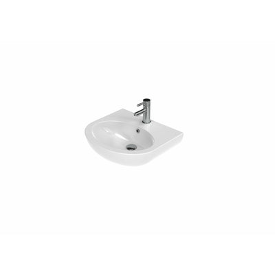 AIR 55x45cm washbasin 1TH with  SEMI pedestal - Letta London - 