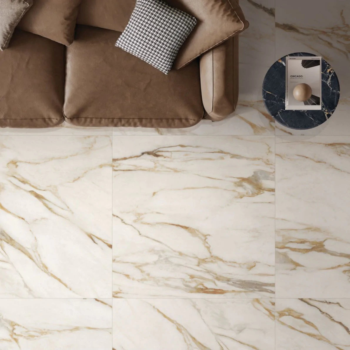 Sensi Calacatta Vena Oro Tile - Letta London - 