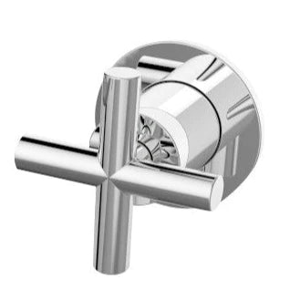 Cross Head Wall Mounted Basin Tap, Chrome - Modern Design