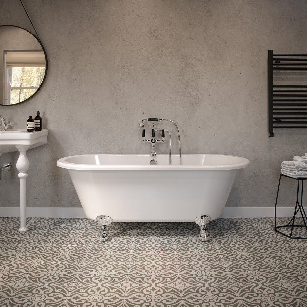 Double Ended Roll Top Bath 1700 x 750mm - Frontline | Wentworth - Letta London - Freestanding Bath