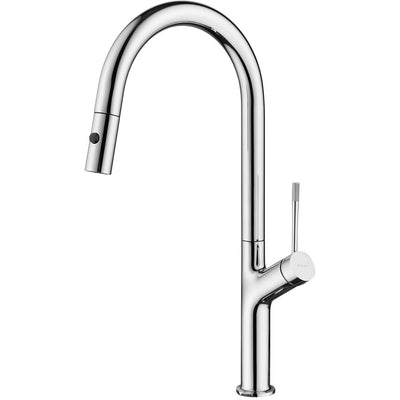 Dual Spray Sink mixer tap with swivel spout and pull out hand shower - Letta London - 