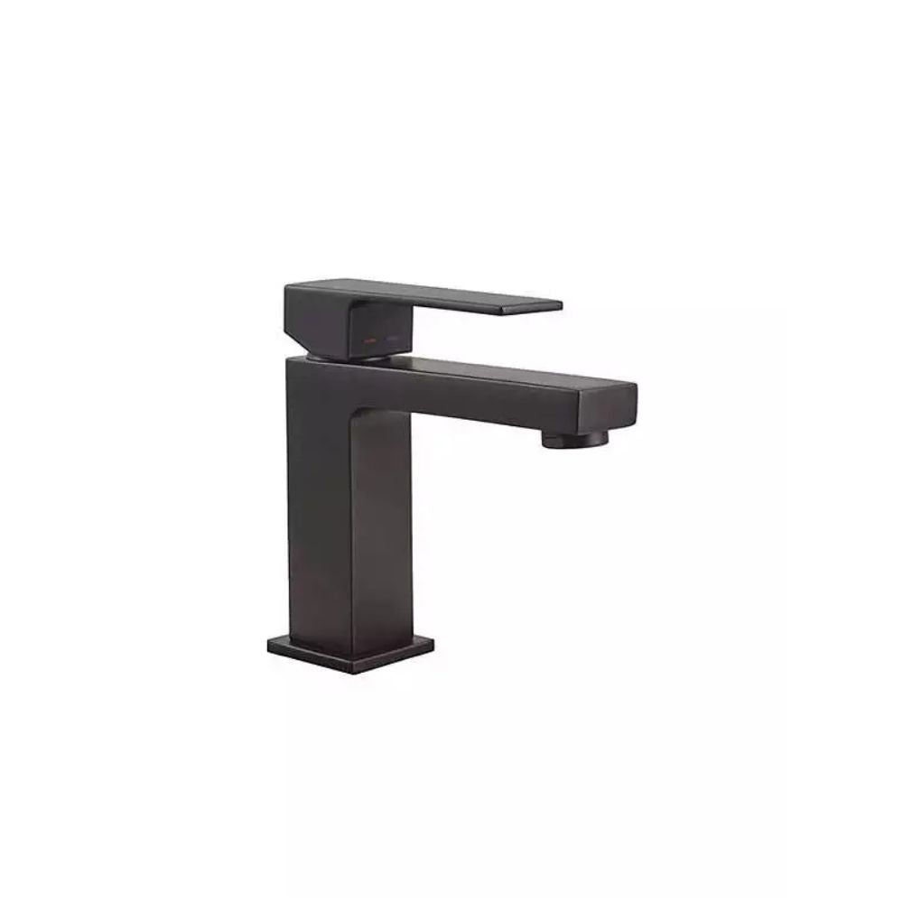 Matt black basin mono tap, Elvo