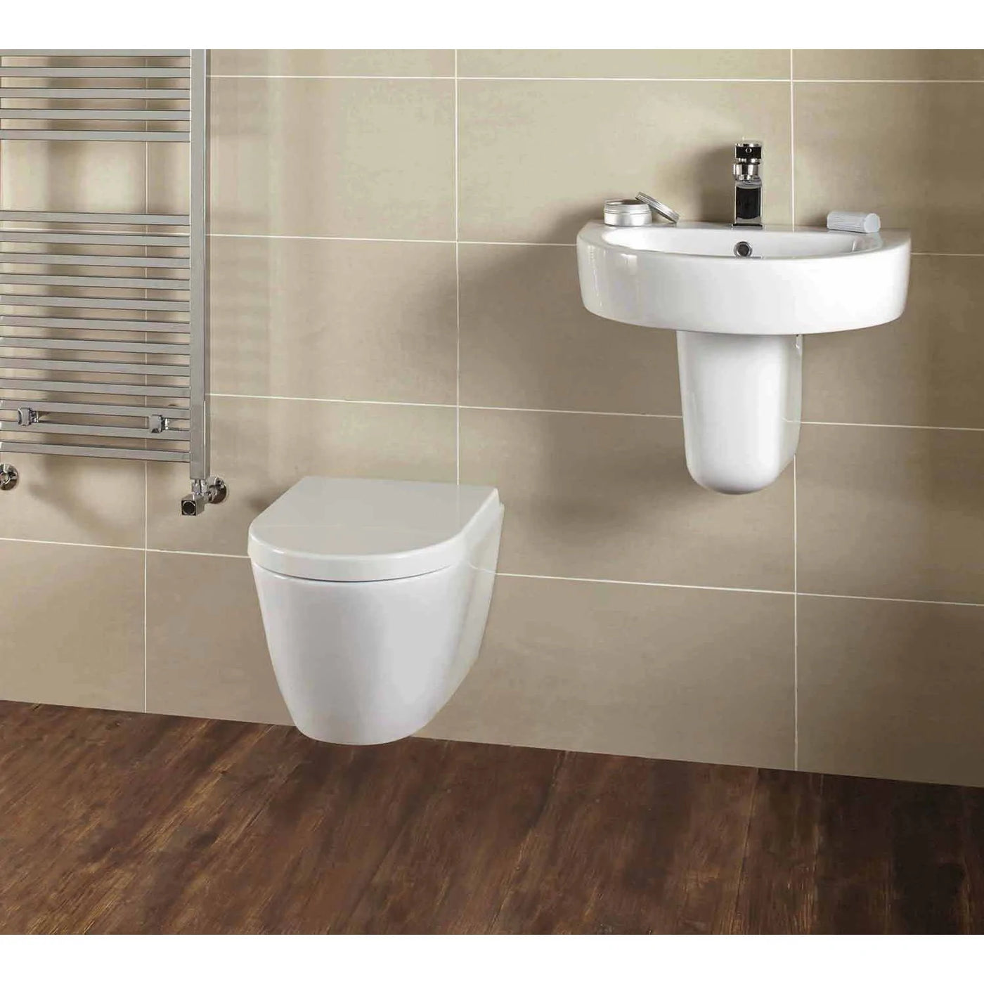 Frontline Emme Wall-Hung Toilet with Soft-Close Seat - Letta London - 