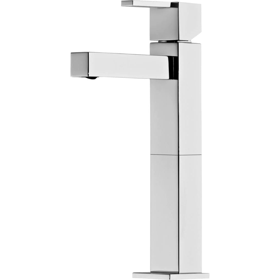 Escudo Tall single-lever mixer tap for countertop basins, chrome - Letta London - Basin Taps