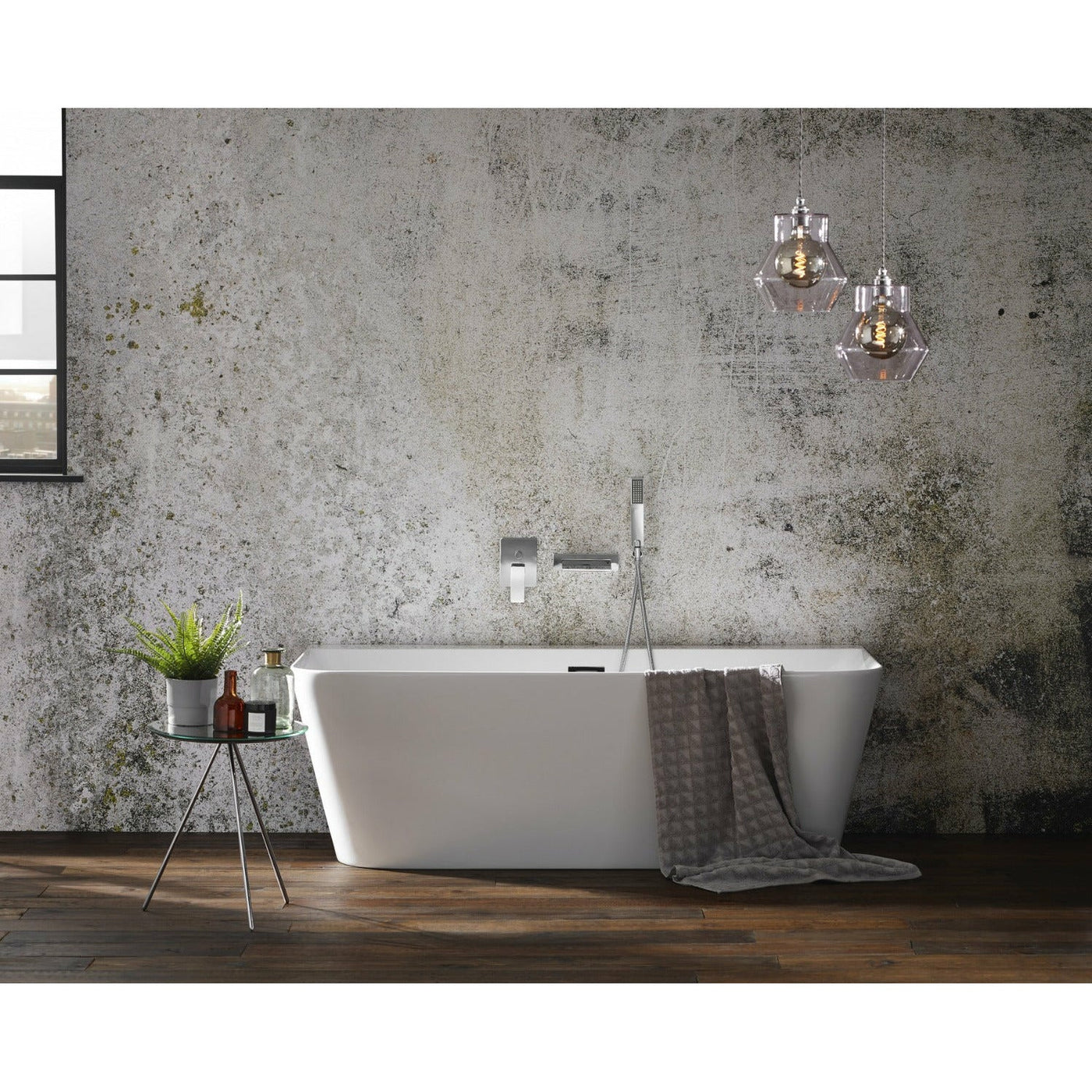 Freestanding Double Ended Back-To-Wall Bath 1700 x 800 - Luxury - Letta London - Freestanding Bath