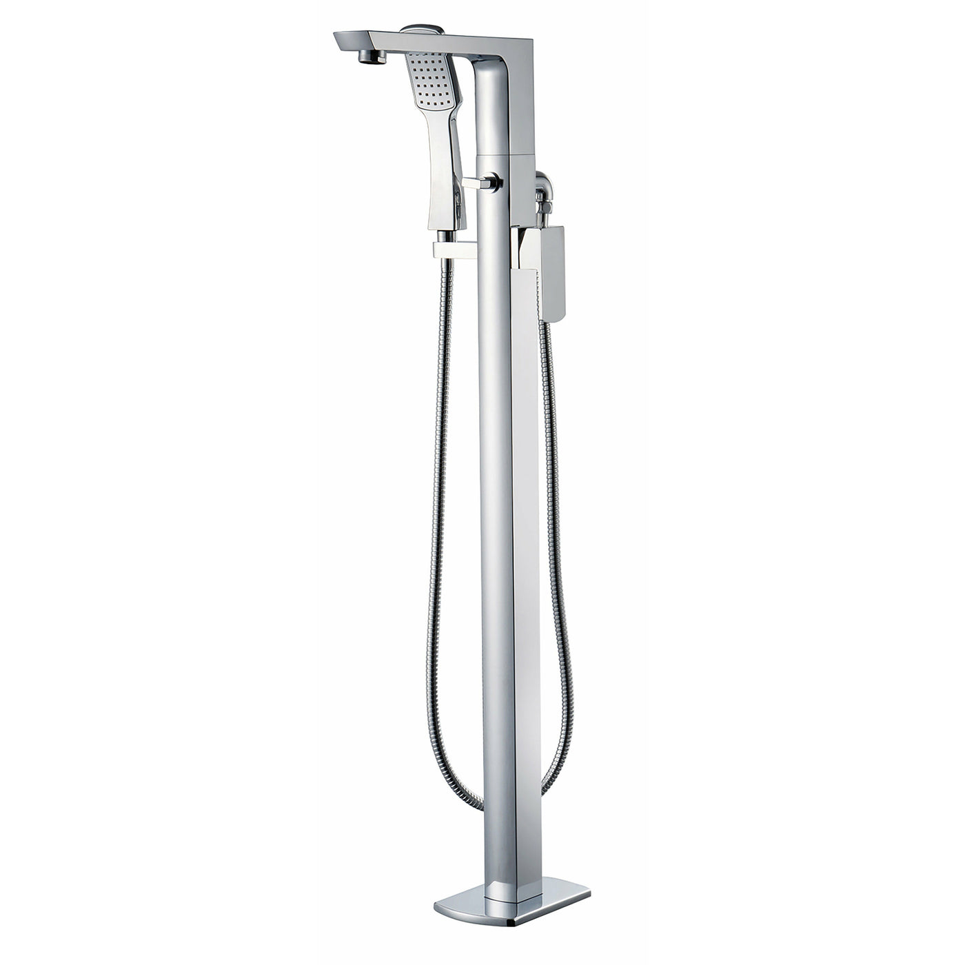 Frontline Chrome F60 Freestanding Bath Shower Mixer - Letta London - Freestanding Taps
