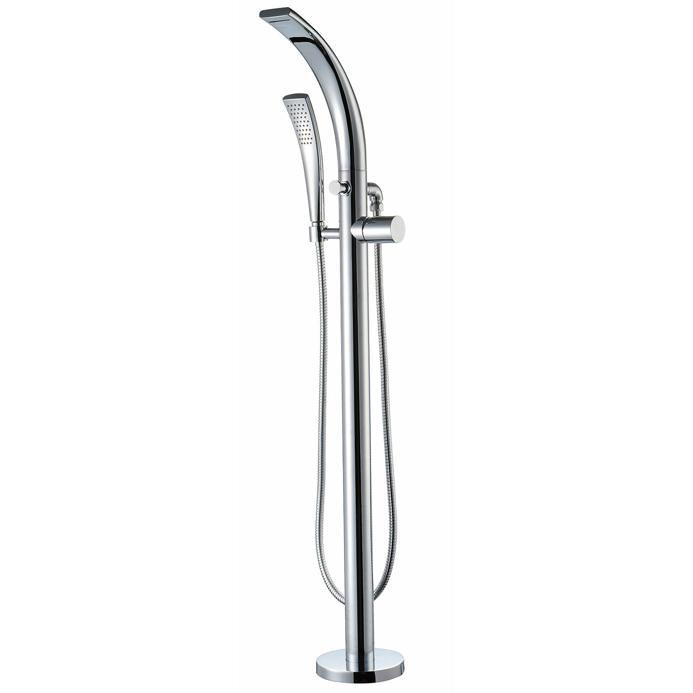 Frontline Chrome Garda Freestanding Bath Shower Mixer - Letta London - Freestanding Taps