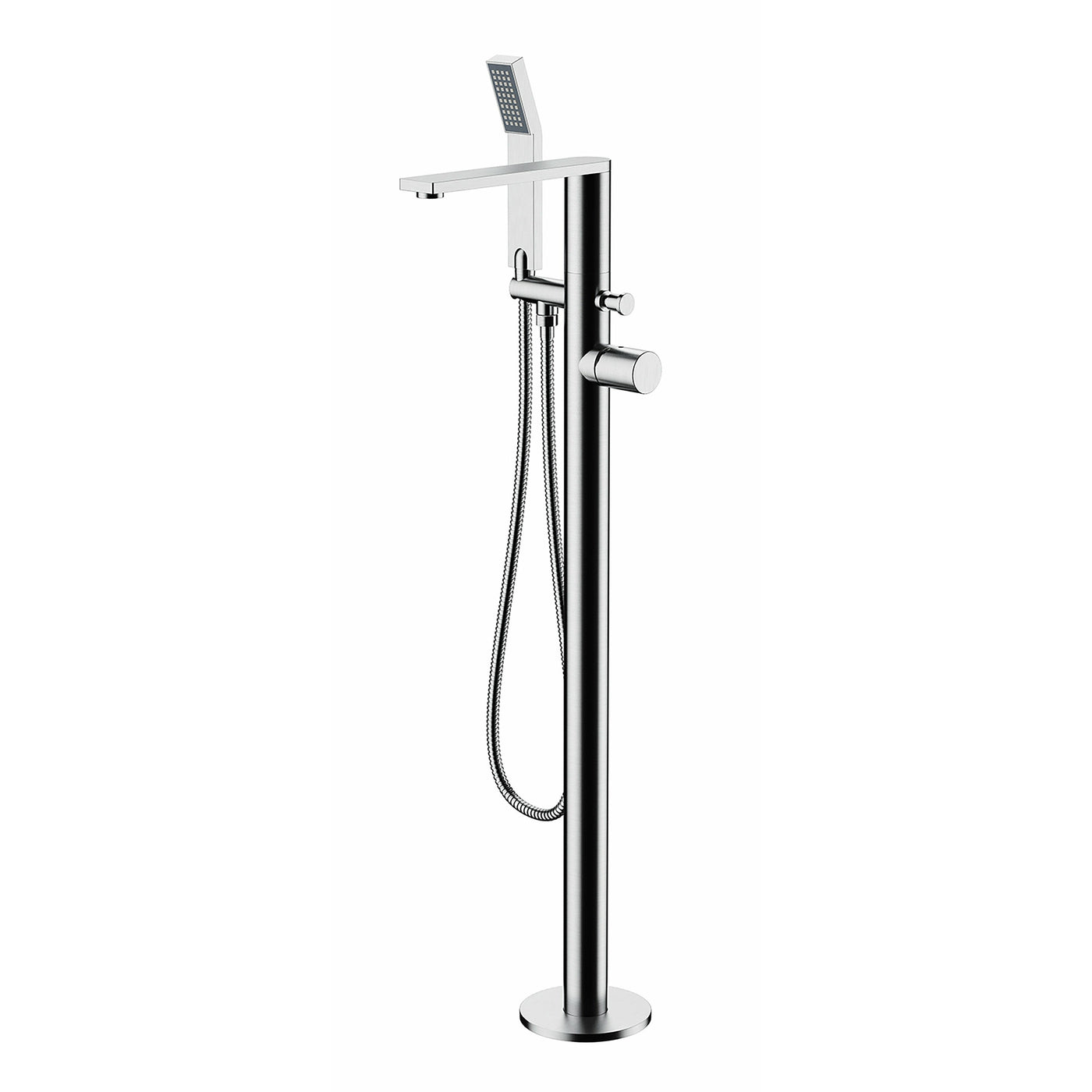 Frontline Chrome Sash Freestanding Bath Shower Mixer - Letta London - Freestanding Taps