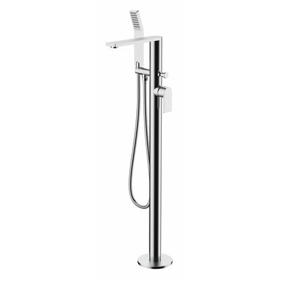 Frontline Chrome Strand Freestanding Bath Shower Mixer - Letta London - Freestanding Taps