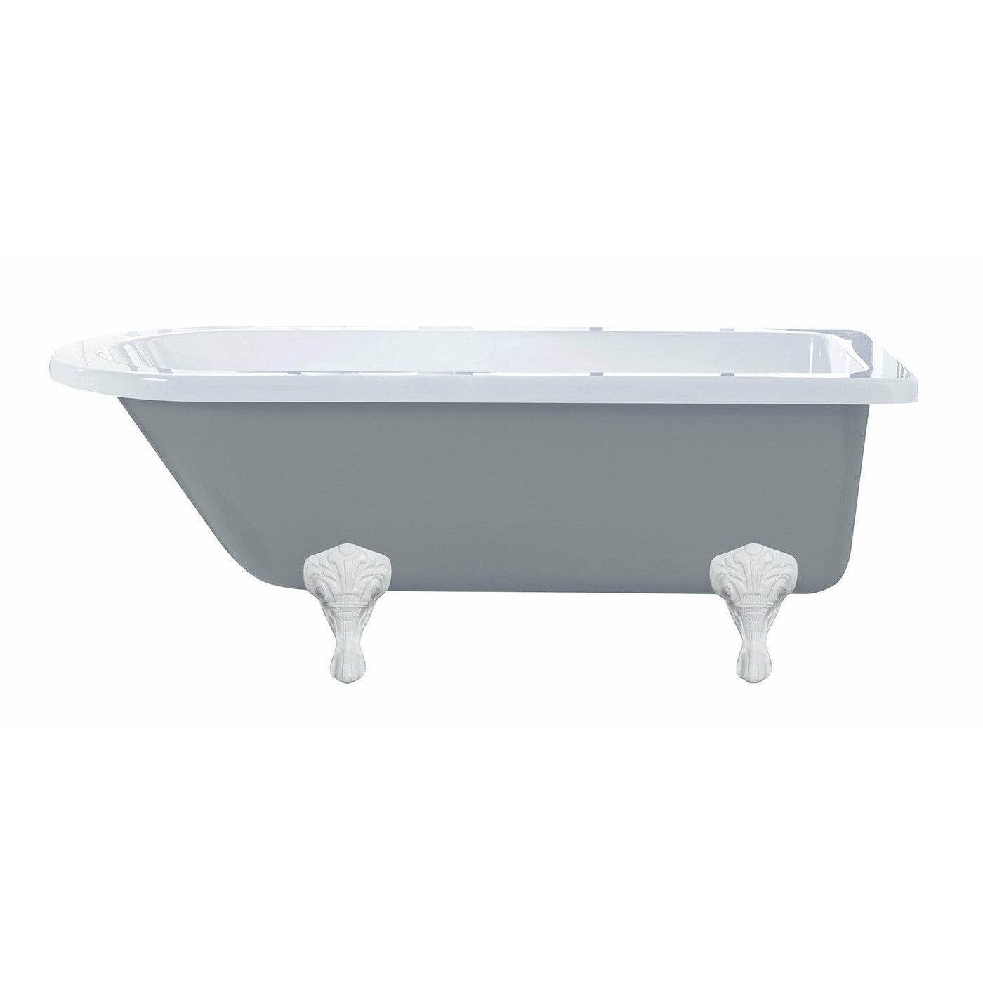 Frontline Dust Grey Kilnsey Dusty Grey Freestanding Single-Ended Bath - Letta London - 