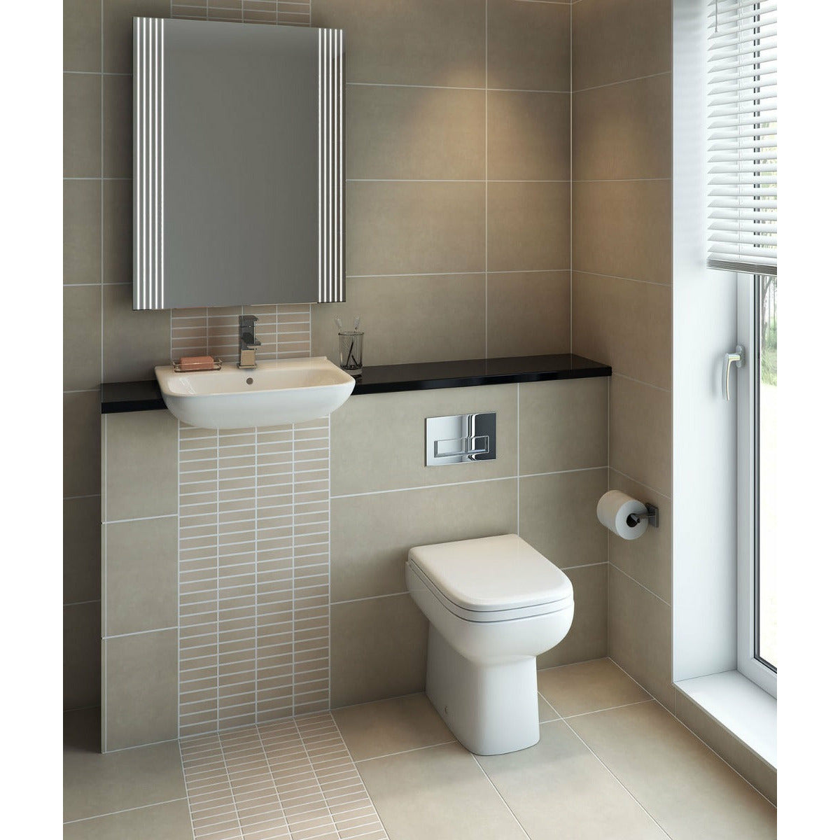 Frontline Origin 62 Back-to-Wall Toilet with Soft-Close Seat - Letta London - 
