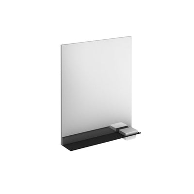 Frontline Structure 600mm Illuminated Mirror with Black Shelf & Storage Cases - Letta London - Standard Mirrors
