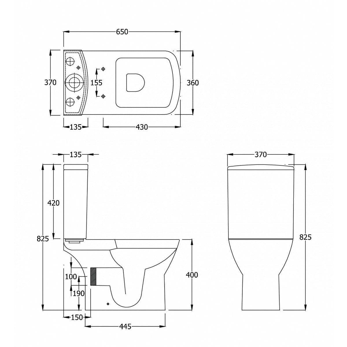 Frontline Summit Back-to-Wall Toilet with Soft-Close Seat - Letta London - 