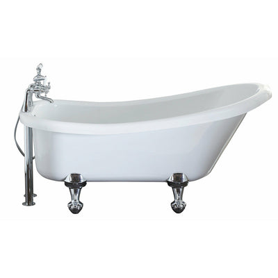 Frontline White Camden Traditional Freestanding Slipper Bath - White - Letta London - 