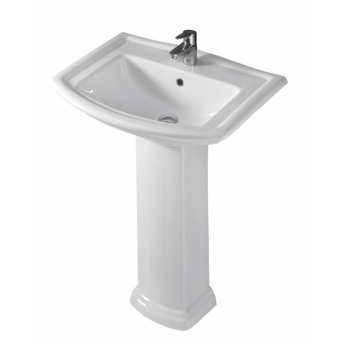 Frontline White Washington Full Pedestal Basin - Letta London - 