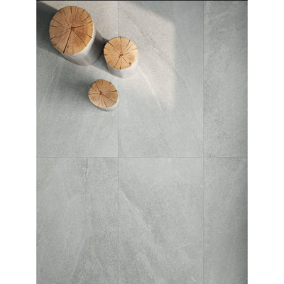 Grey Ash - A light Mediterranean tile designed with a blend of textures - Letta London - 