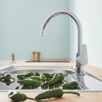 Grohe BauEdge single-lever kitchen mixer tap, Zero