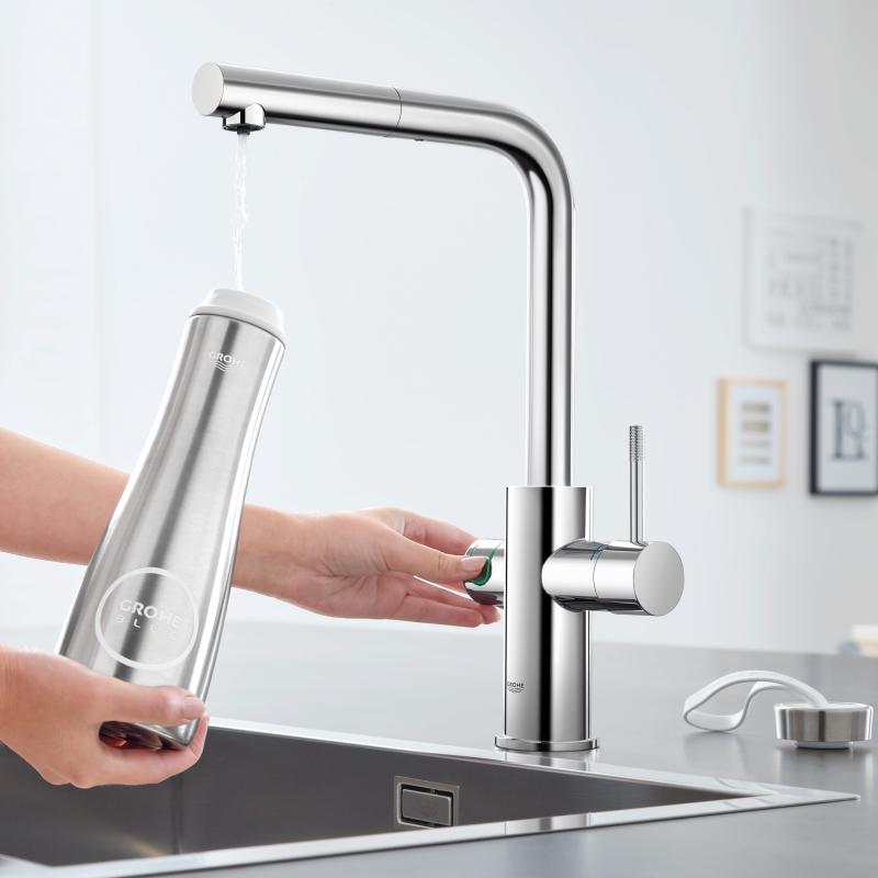 Grohe Blue Home Filter KIT- Kitchen Mixer Tap, with Filter - Chrome - Letta London - 