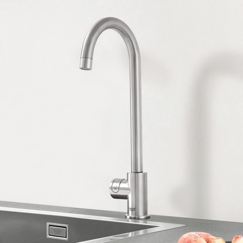 Grohe Blue Professional C-Spout Kitchen Mixer Tap & Filter - Letta London - Kitchen Filter Taps