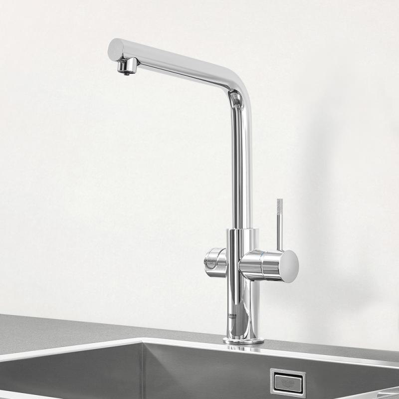 Grohe Blue Professional L-Spout Kitchen Filter Mixer Tap - Letta London - Kitchen Filter Taps