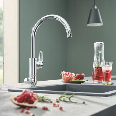 Grohe Blue Pure BauCurve single-lever kitchen mixer tap, with filter function - New - Letta London - Kitchen Taps