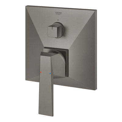 Grohe Brushed Hard Graphite Allure Brilliant Single-lever mixer with 3-way diverter - Letta London - Thermostatic Showers