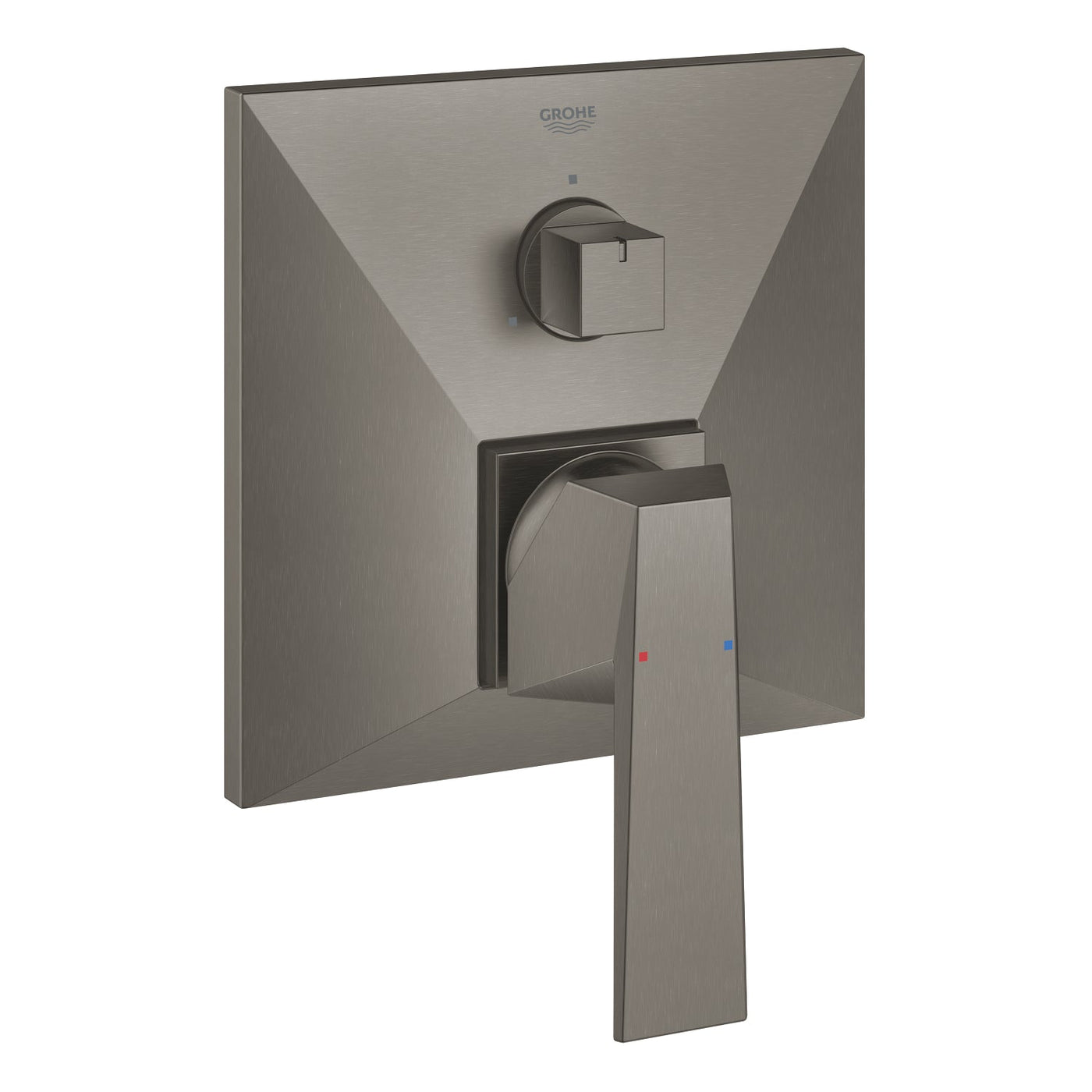 Grohe Brushed Hard Graphite Allure Brilliant Single-lever mixer with 3-way diverter - Letta London - Thermostatic Showers