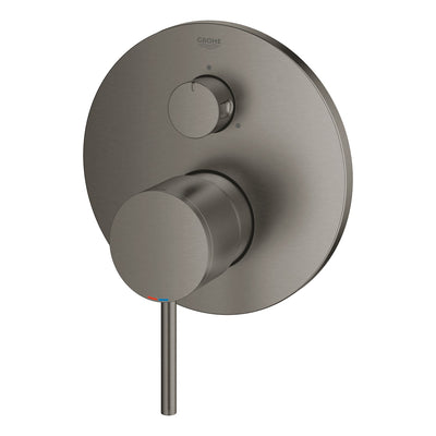 Grohe Brushed Hard Graphite Atrio Single-lever mixer with 3-way diverter - Letta London - Thermostatic Showers