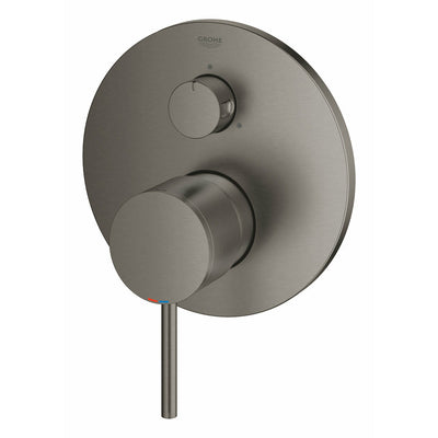 Grohe Brushed Hard Graphite Atrio Single-lever mixer with 3-way diverter - Letta London - Thermostatic Showers