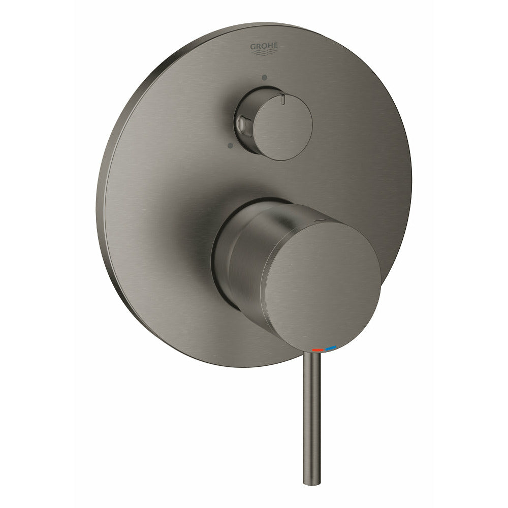 Grohe Brushed Hard Graphite Atrio Single-lever mixer with 3-way diverter - Letta London - Thermostatic Showers