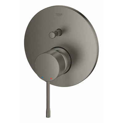 Grohe Brushed Hard Graphite Essence Single-lever mixer with 2-way diverter - Letta London - Thermostatic Showers