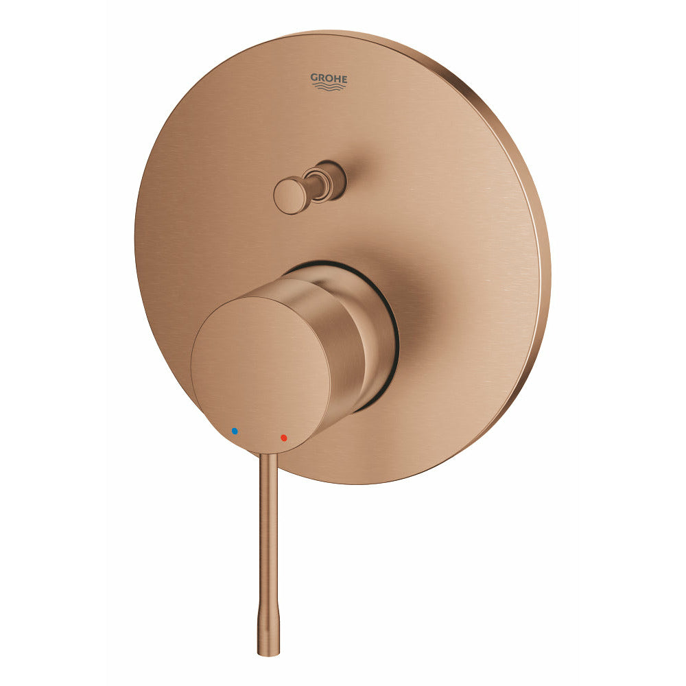 Grohe Brushed Warm Sunset Essence Single-lever mixer with 2-way diverter - Letta London - Thermostatic Showers