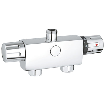 Grohe Chrome Automatic 2000 Compact Thermostat mixer 1/2" - Letta London - Thermostatic Showers