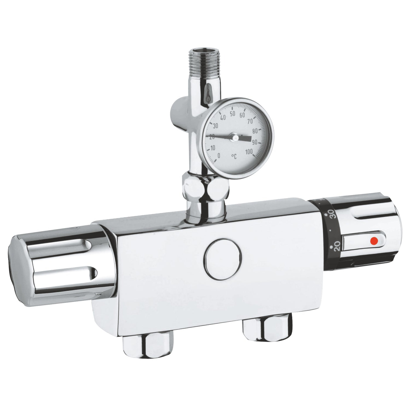 Grohe Chrome Automatic 2000 Compact Thermostat mixer 1/2" - Letta London - Thermostatic Showers