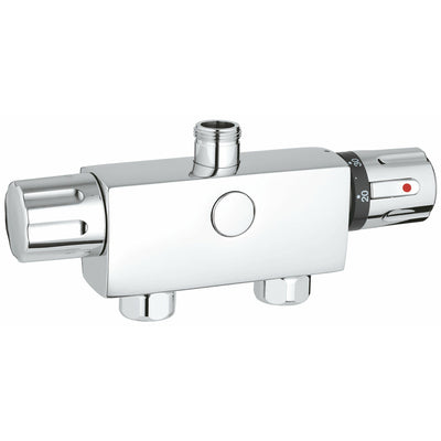 Grohe Chrome Automatic 2000 Compact Thermostat mixer 1/2" - Letta London - Thermostatic Showers