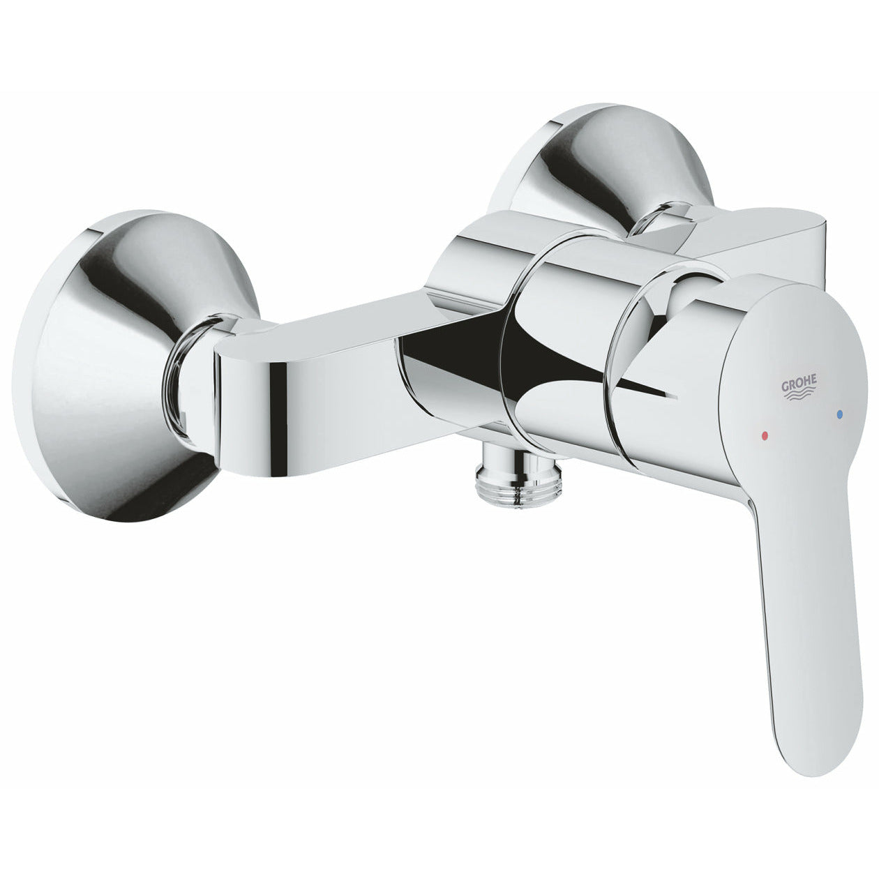 Grohe Chrome BauEdge Single-lever shower mixer 1/2" - Letta London - Thermostatic Showers